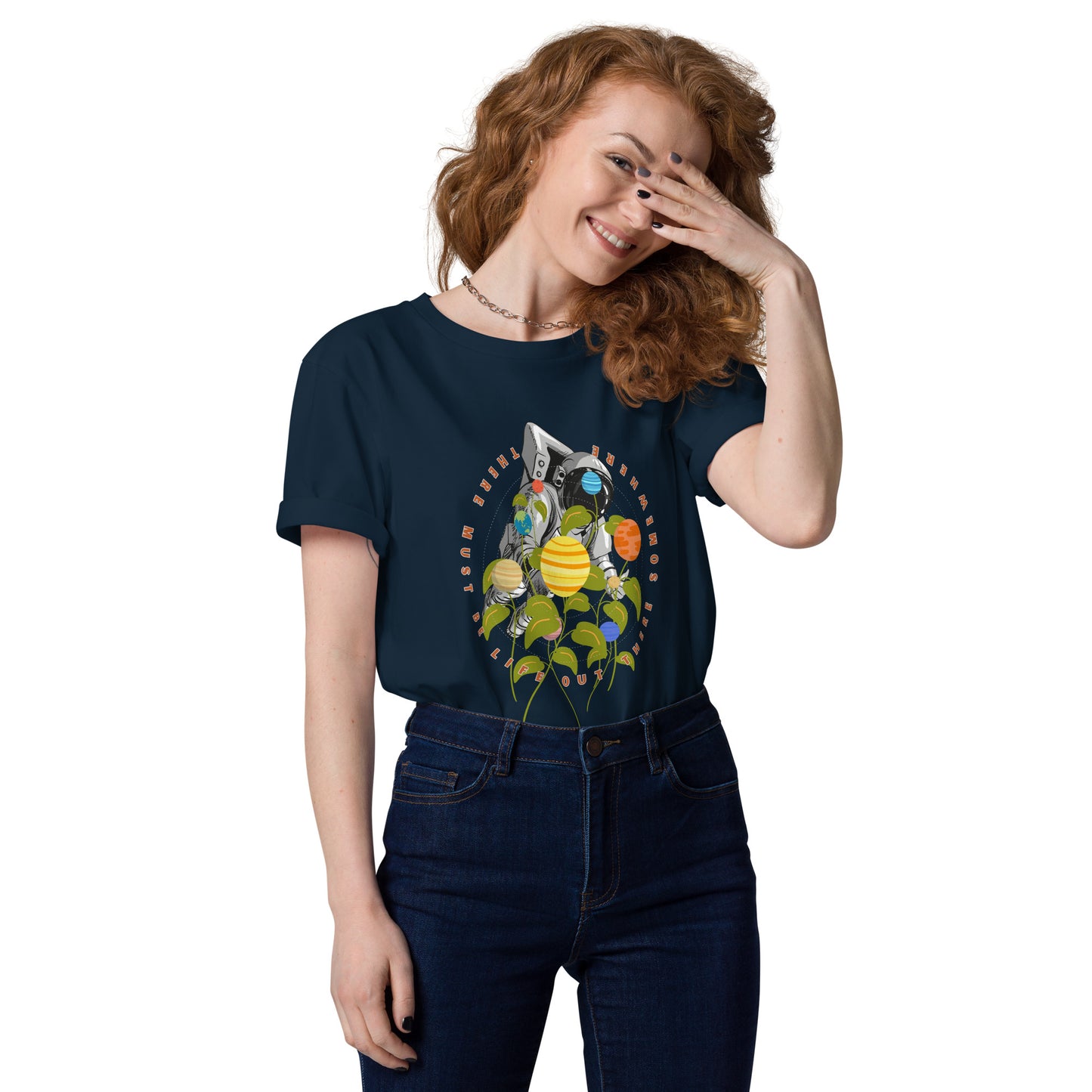 Searching for life in space - Unisex organic cotton t-shirt