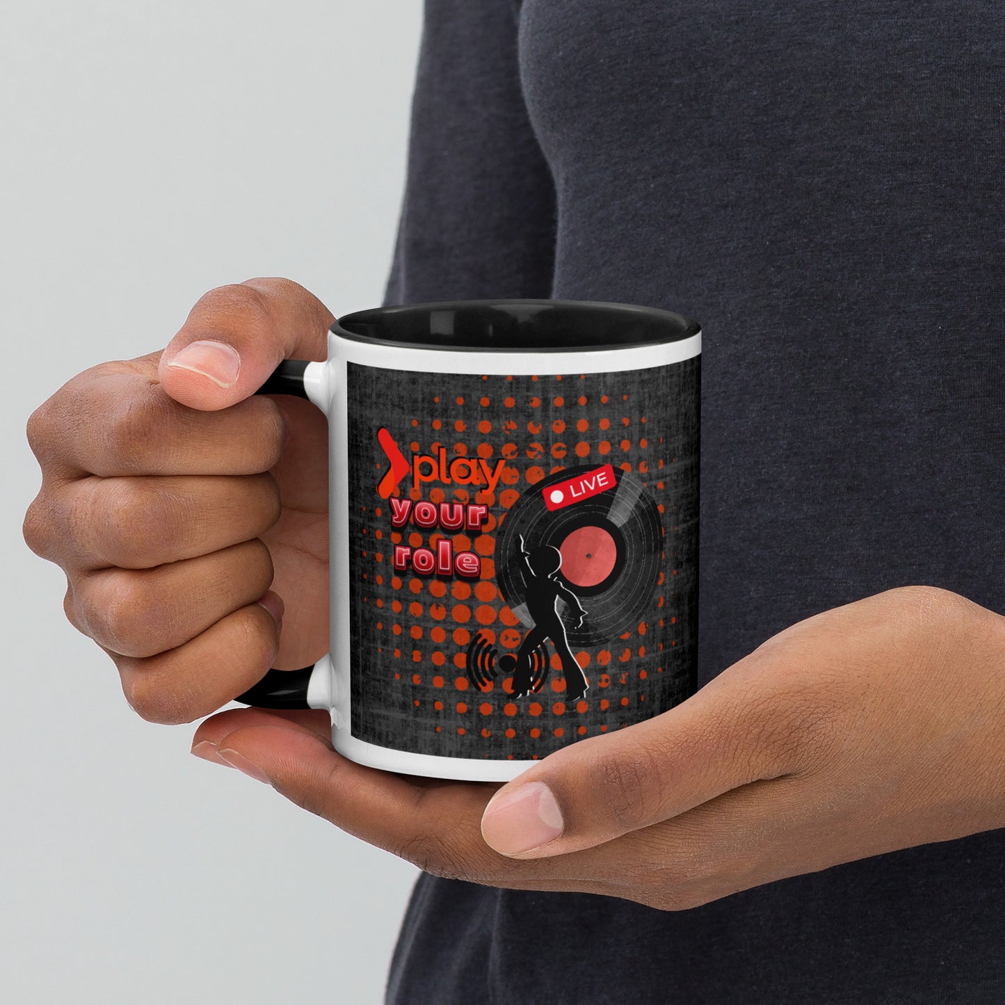 Play your role - Mug with Colour Inside