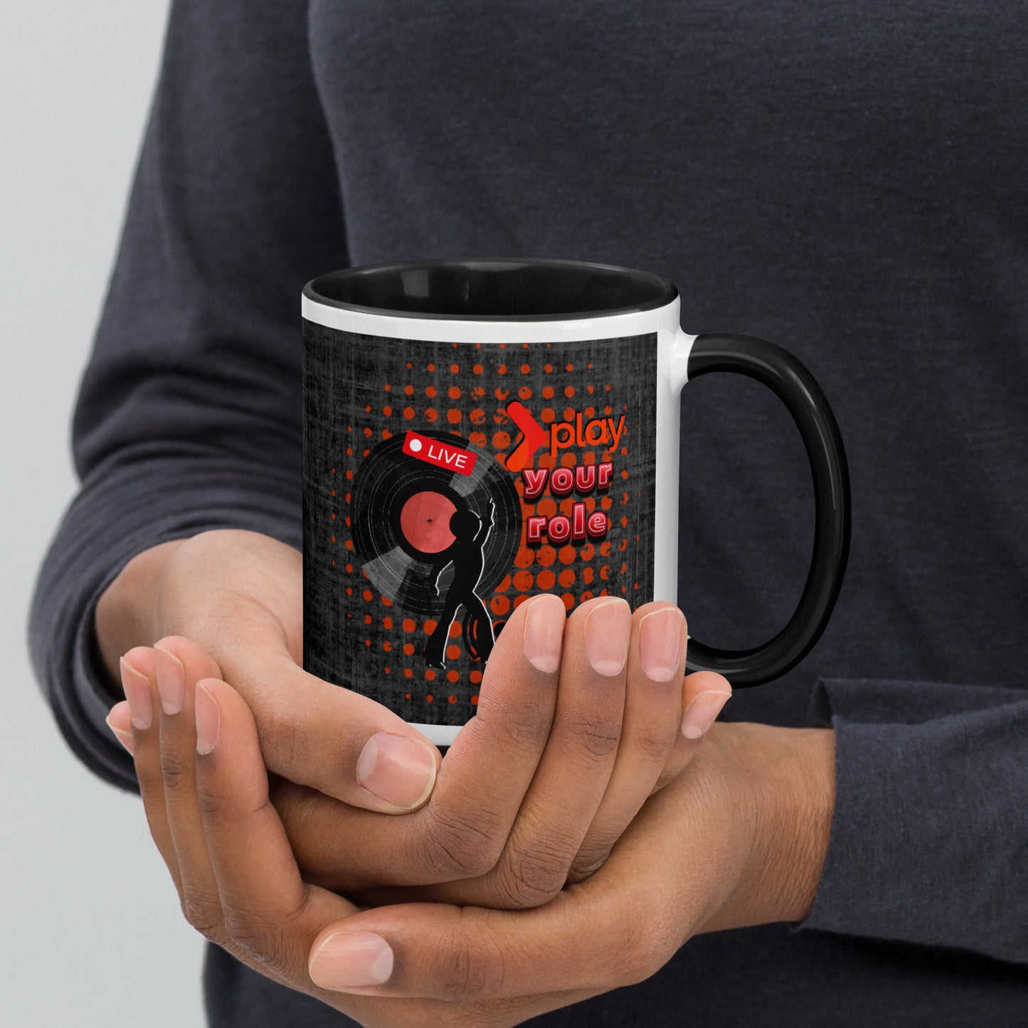 Play your role - Mug with Colour Inside