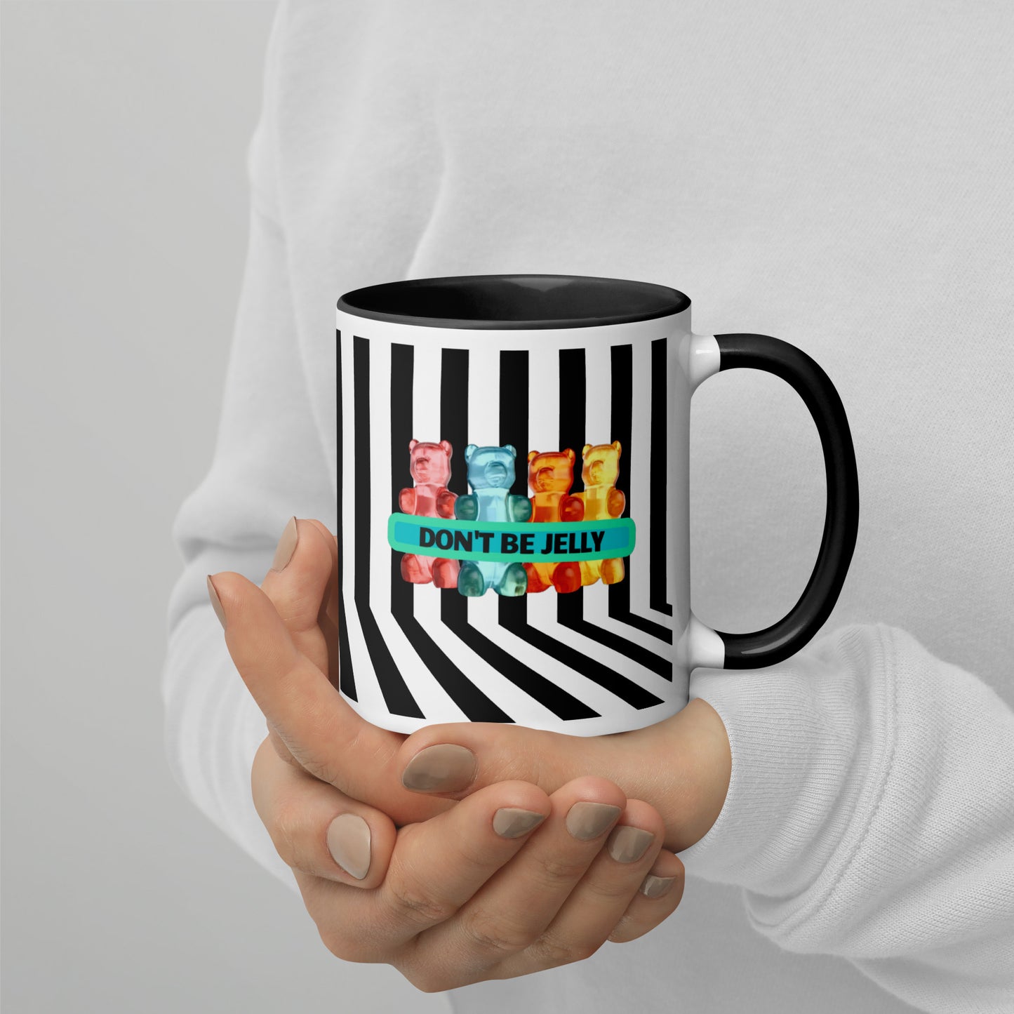 Don't be jelly - Mug with Colour Inside