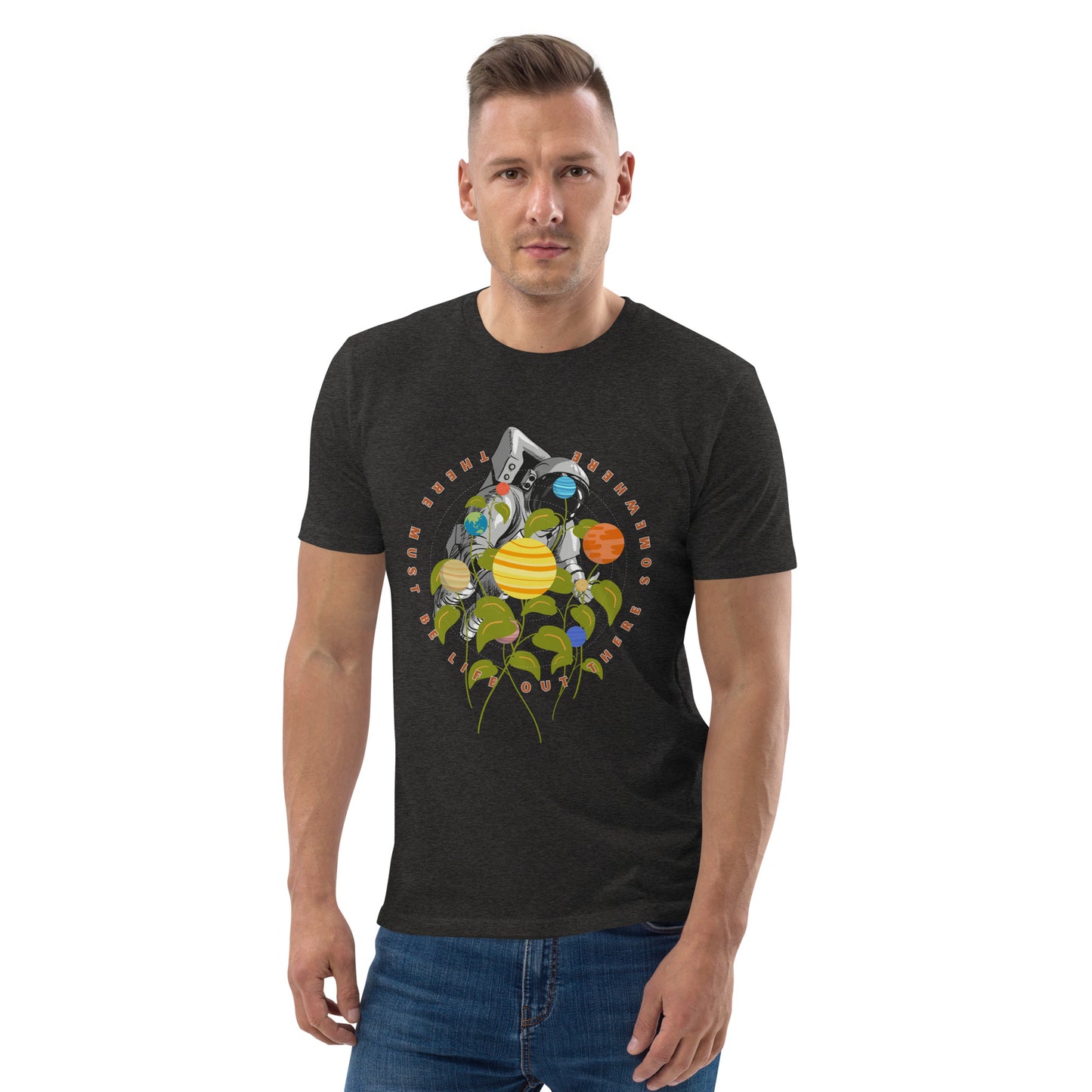 Searching for life in space - Unisex organic cotton t-shirt