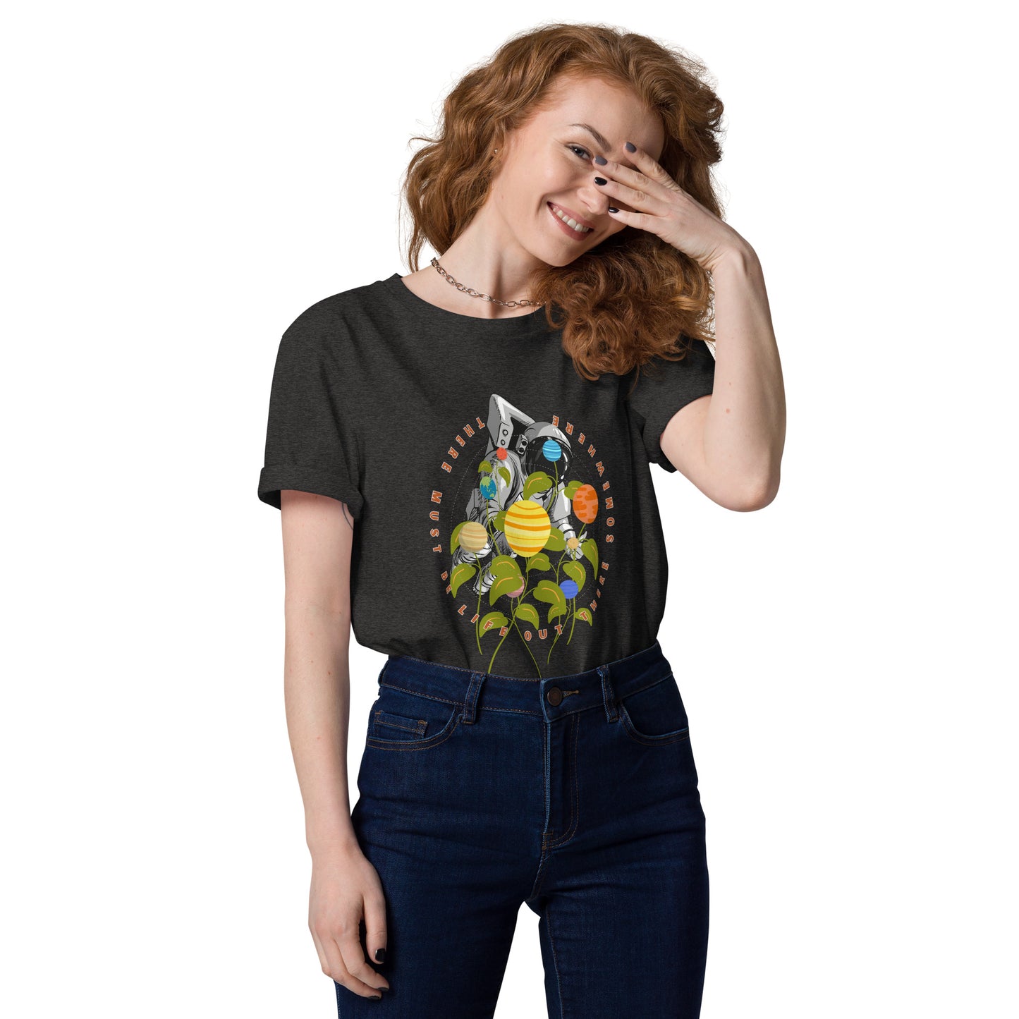 Searching for life in space - Unisex organic cotton t-shirt