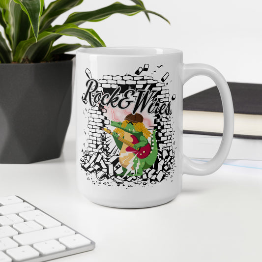 Rock&Wires - White glossy mug