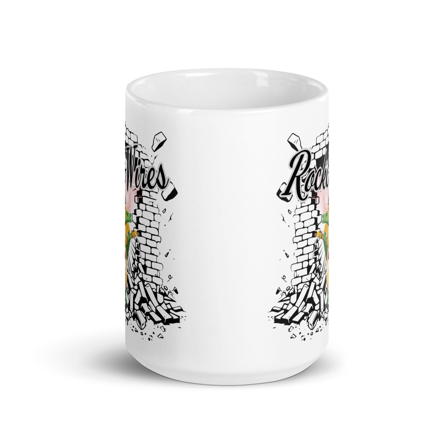 Rock&Wires - White glossy mug