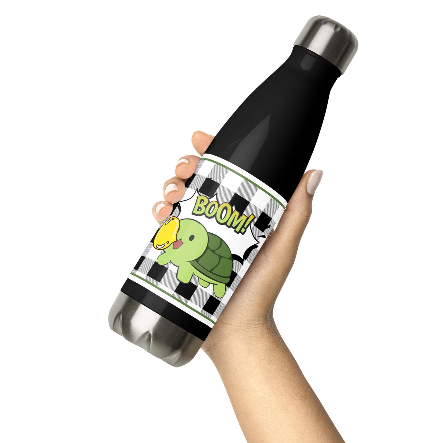 He'd chew you up and blow a bubble with you - Stainless steel water bottle