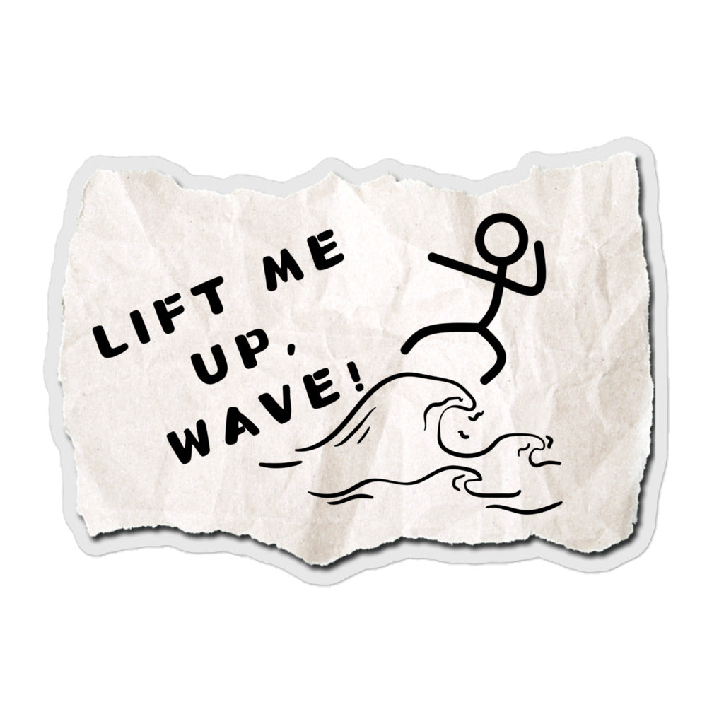 Lift me up, wave! - Bubble-free stickers