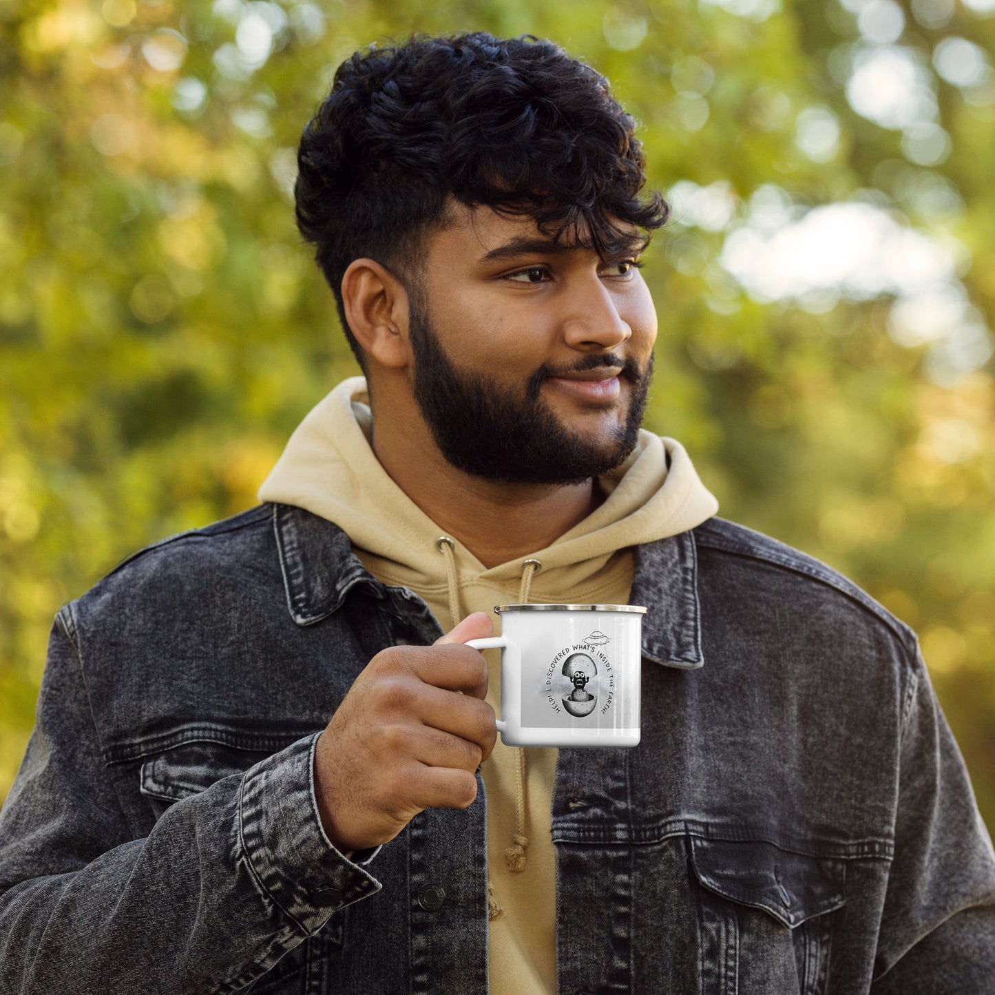 I discovered what's inside the Earth! - Enamel Mug