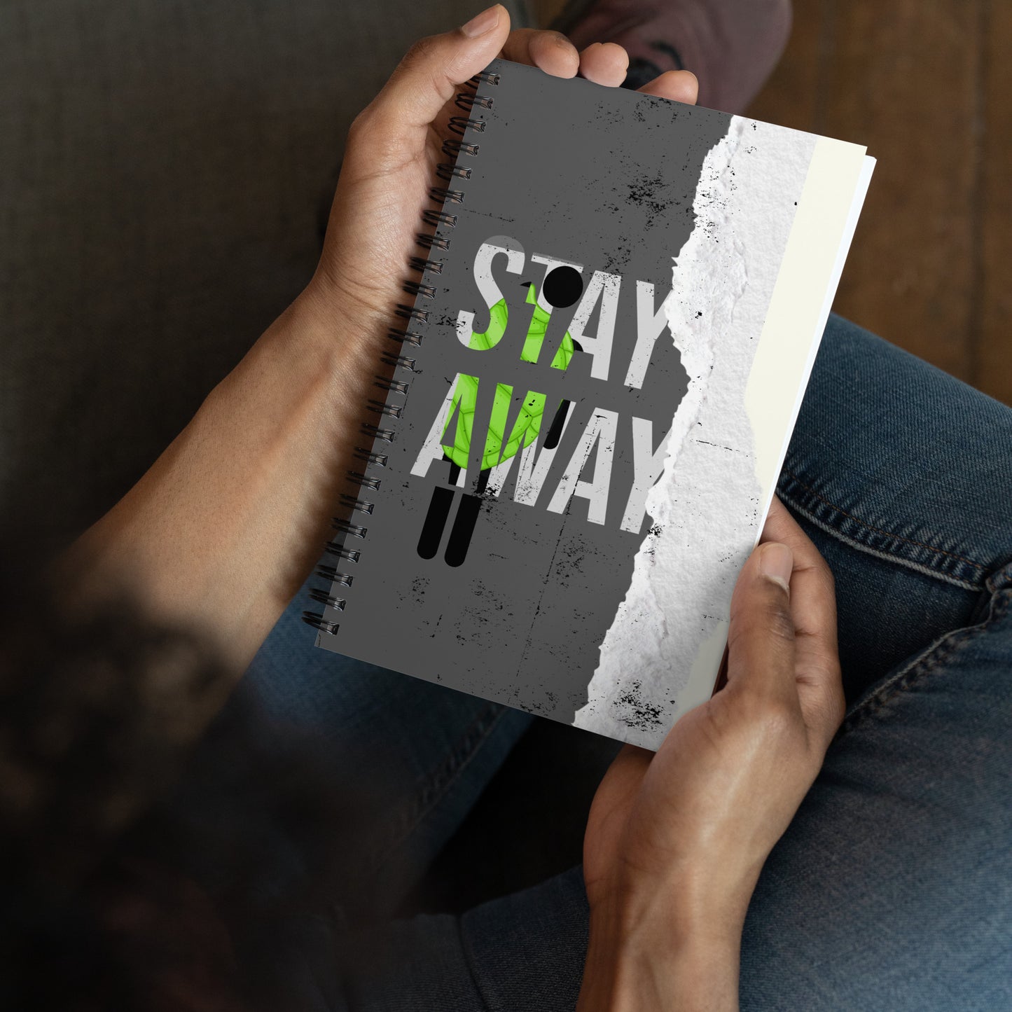 Stay away - Spiral notebook