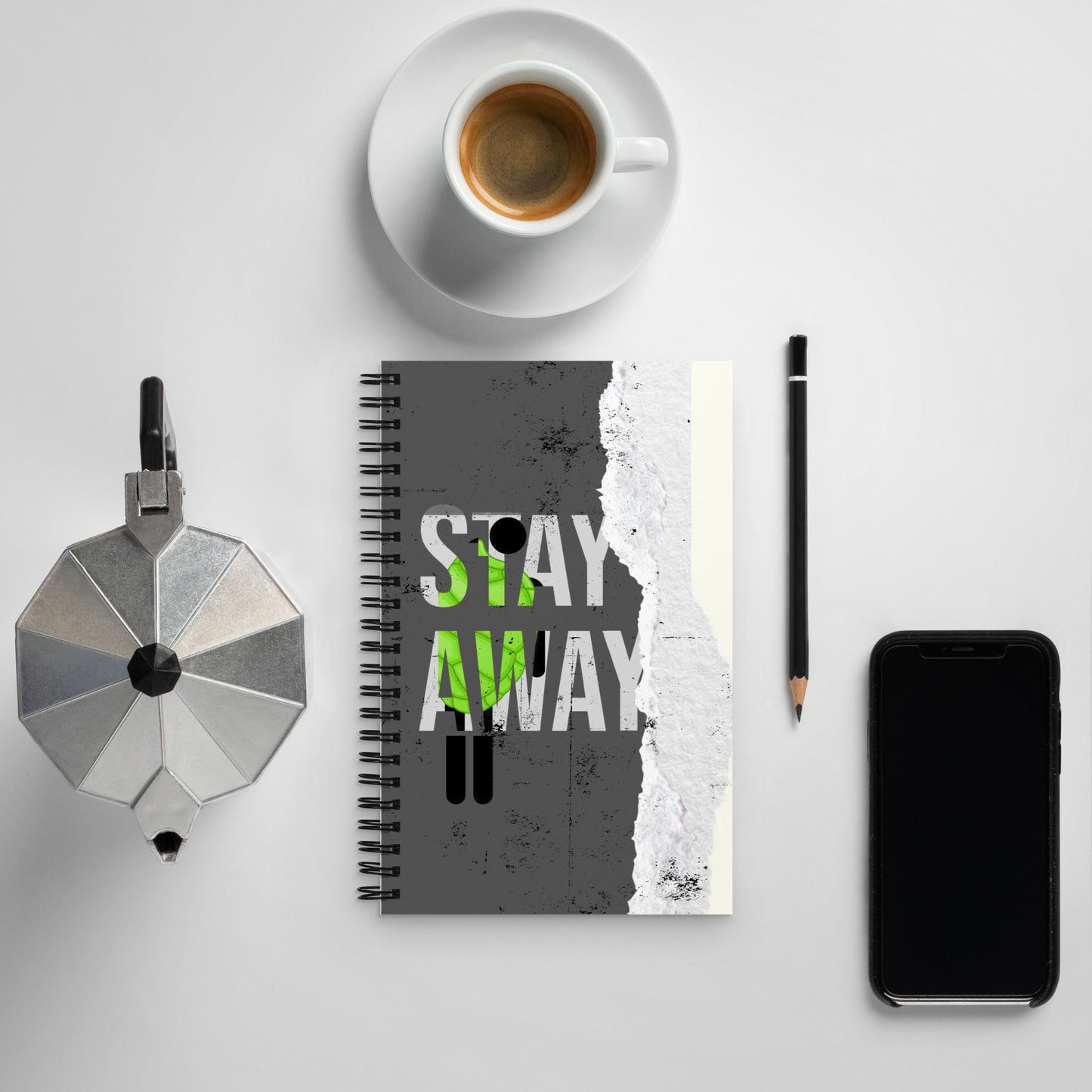 Stay away - Spiral notebook