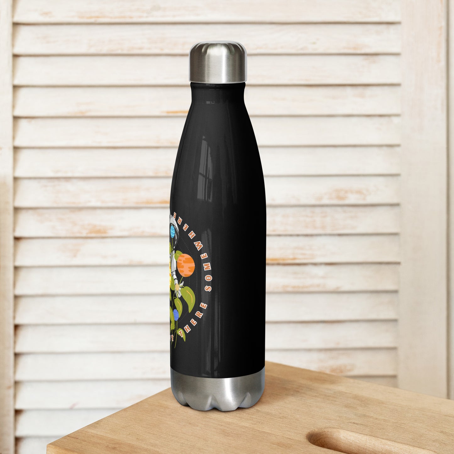 Searching for life in space - Stainless steel water bottle