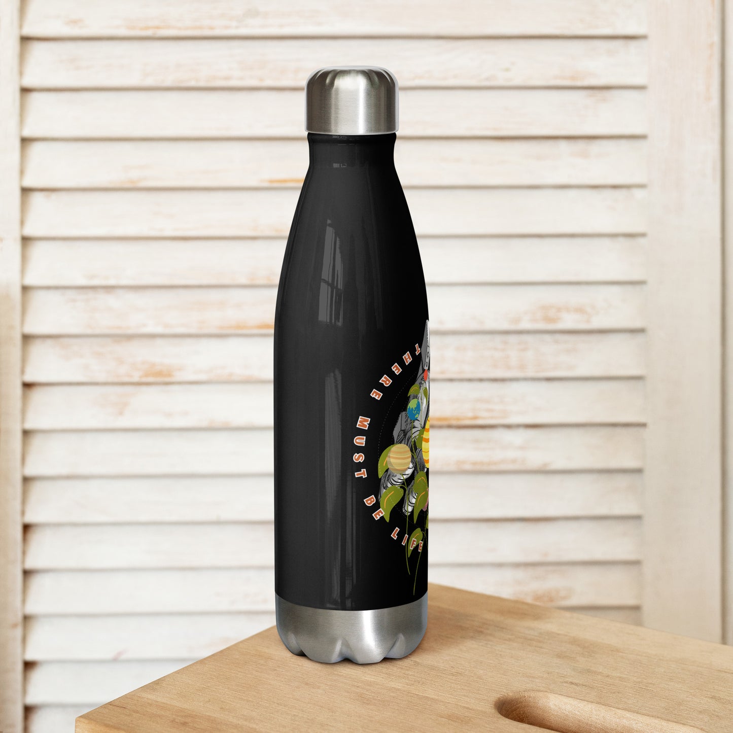 Searching for life in space - Stainless steel water bottle