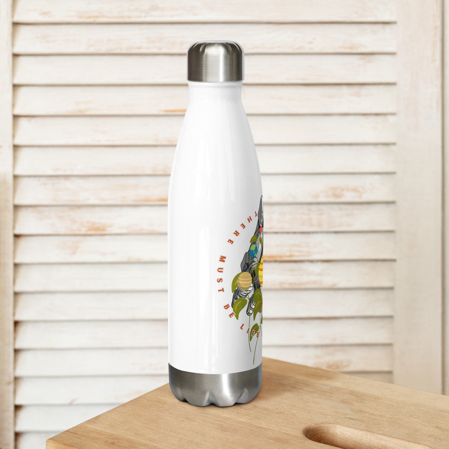 Searching for life in space - Stainless steel water bottle