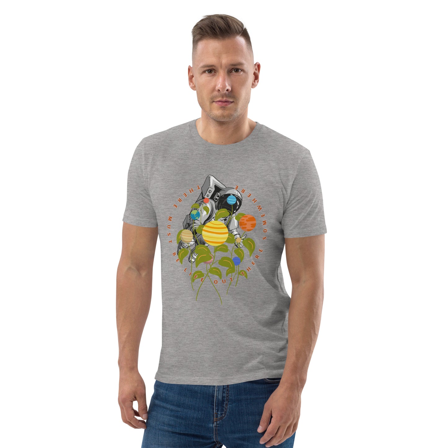 Searching for life in space - Unisex organic cotton t-shirt