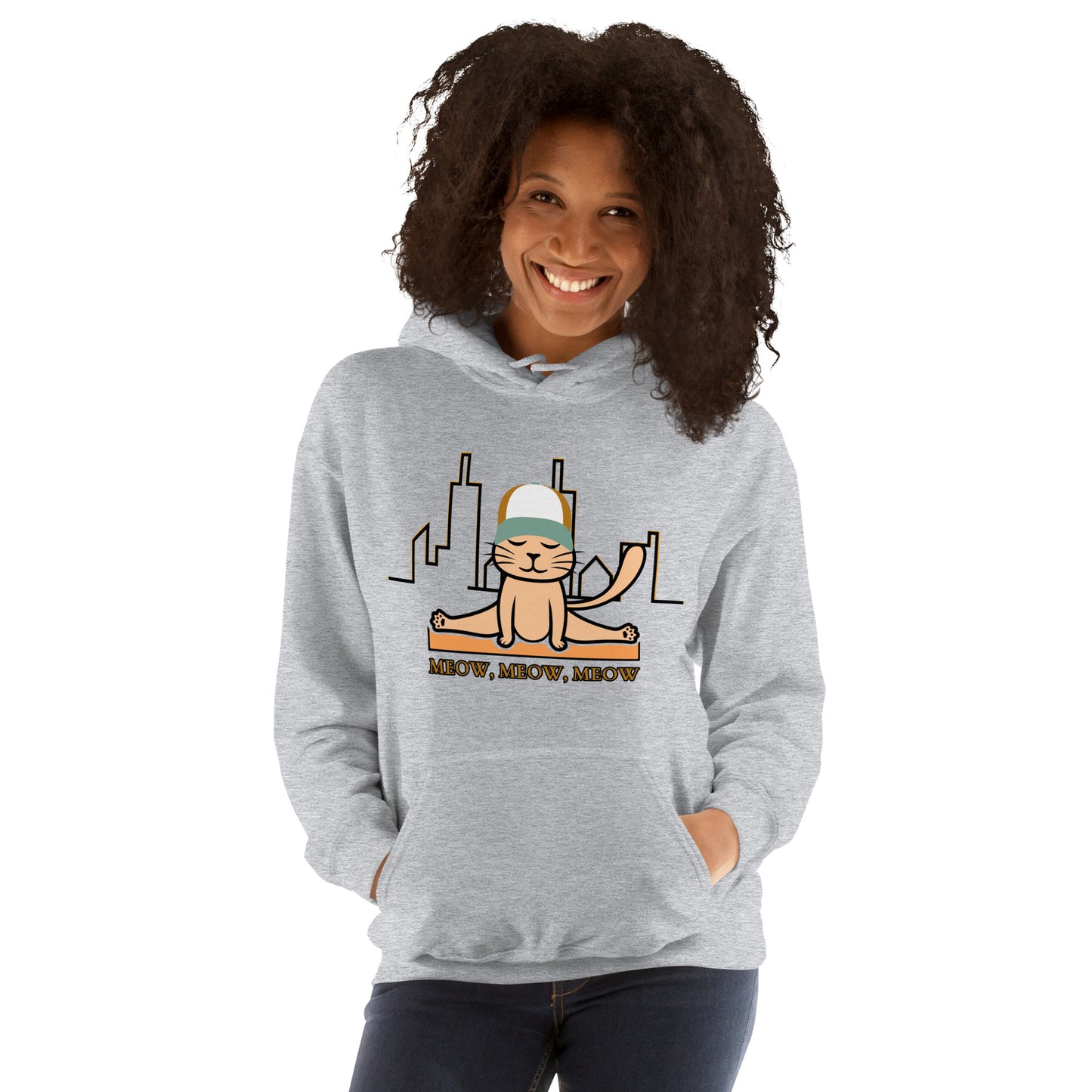 Yoga cat - Unisex Hoodie