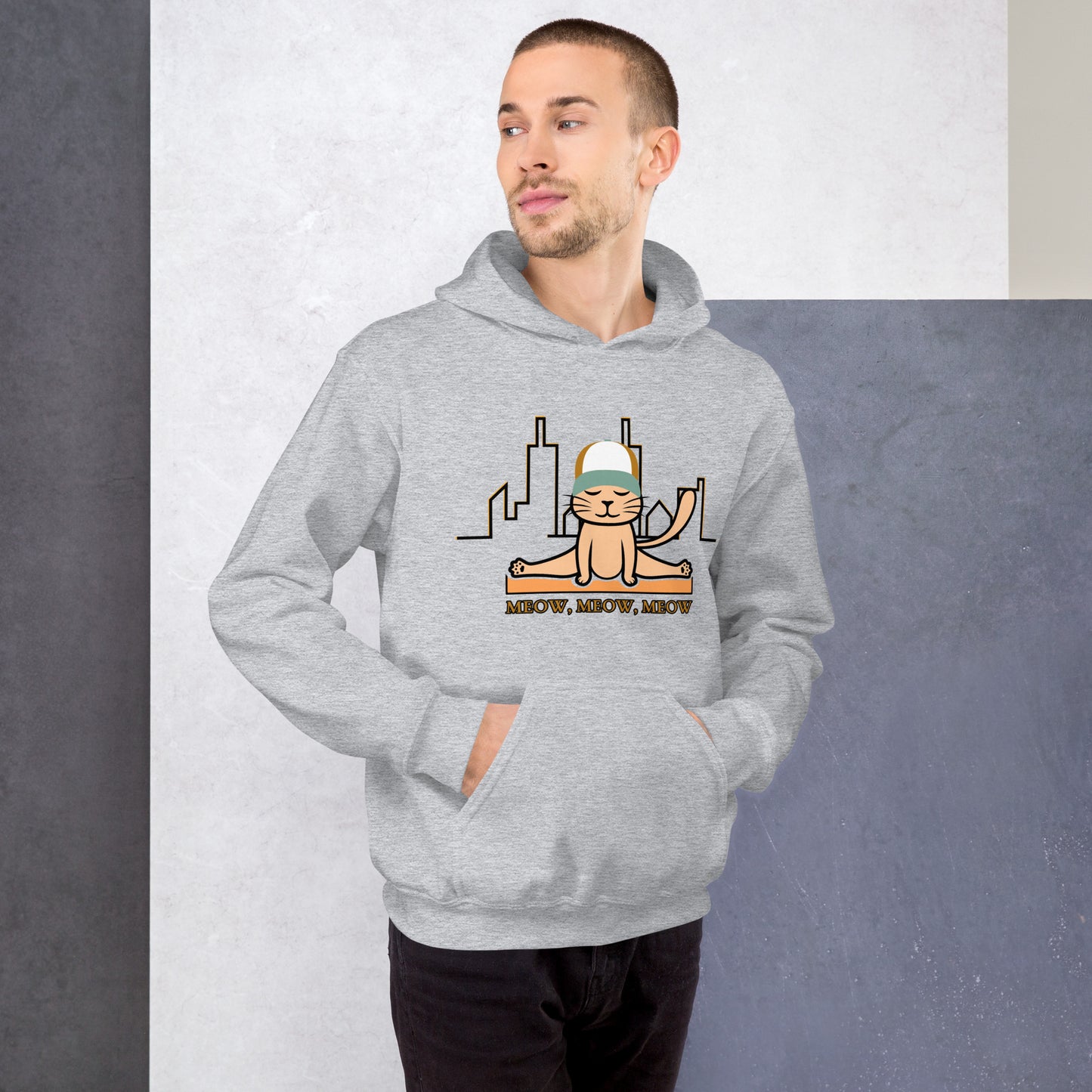 Yoga cat - Unisex Hoodie