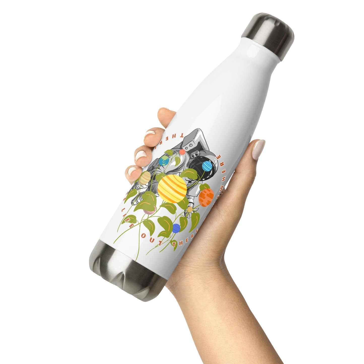 Searching for life in space - Stainless steel water bottle