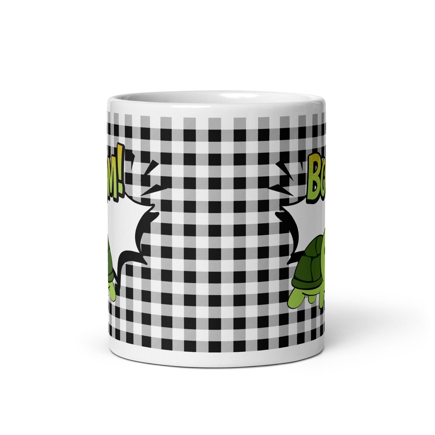 He'd chew you up and blow a bubble with you - White glossy mug