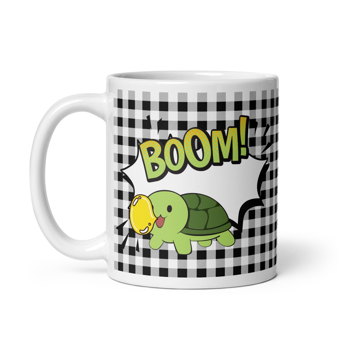 He'd chew you up and blow a bubble with you - White glossy mug