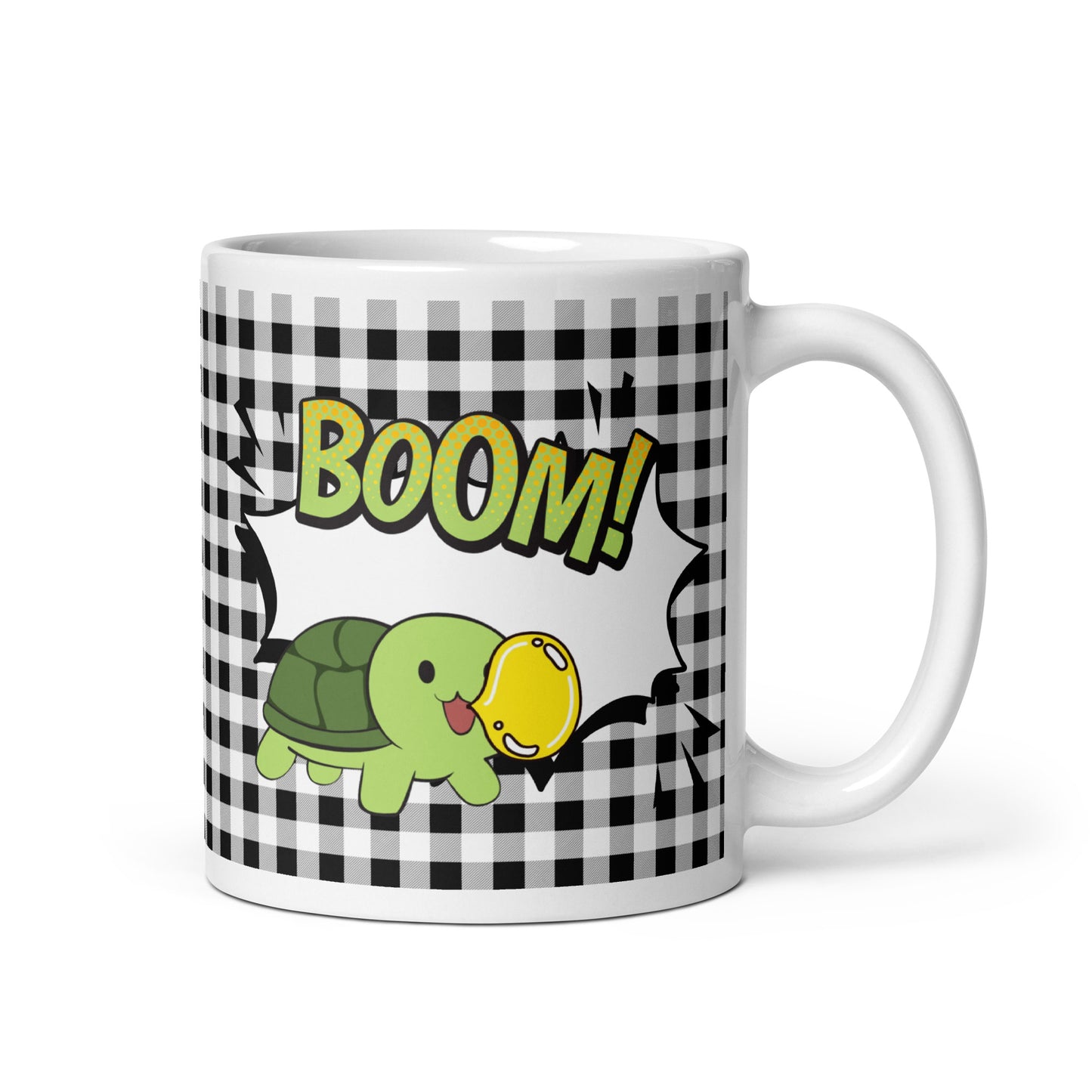 He'd chew you up and blow a bubble with you - White glossy mug