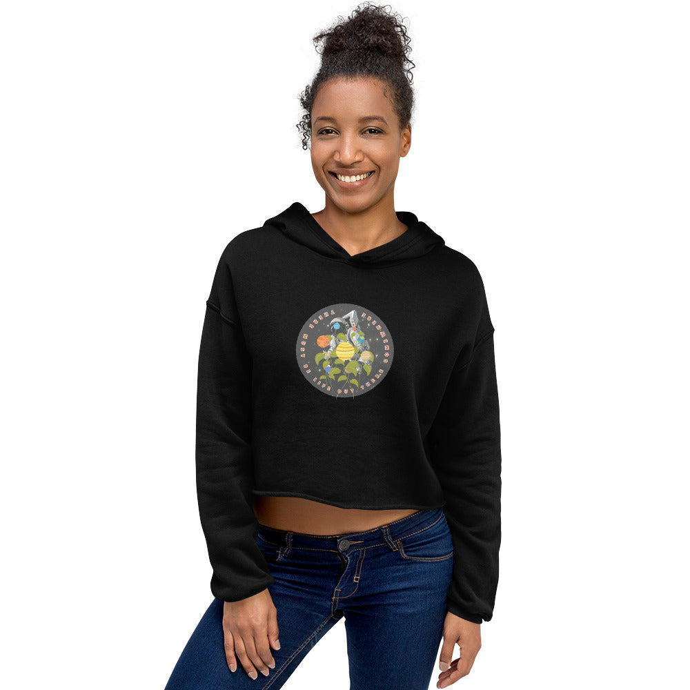 There must be life out there somewhere - Crop Hoodie