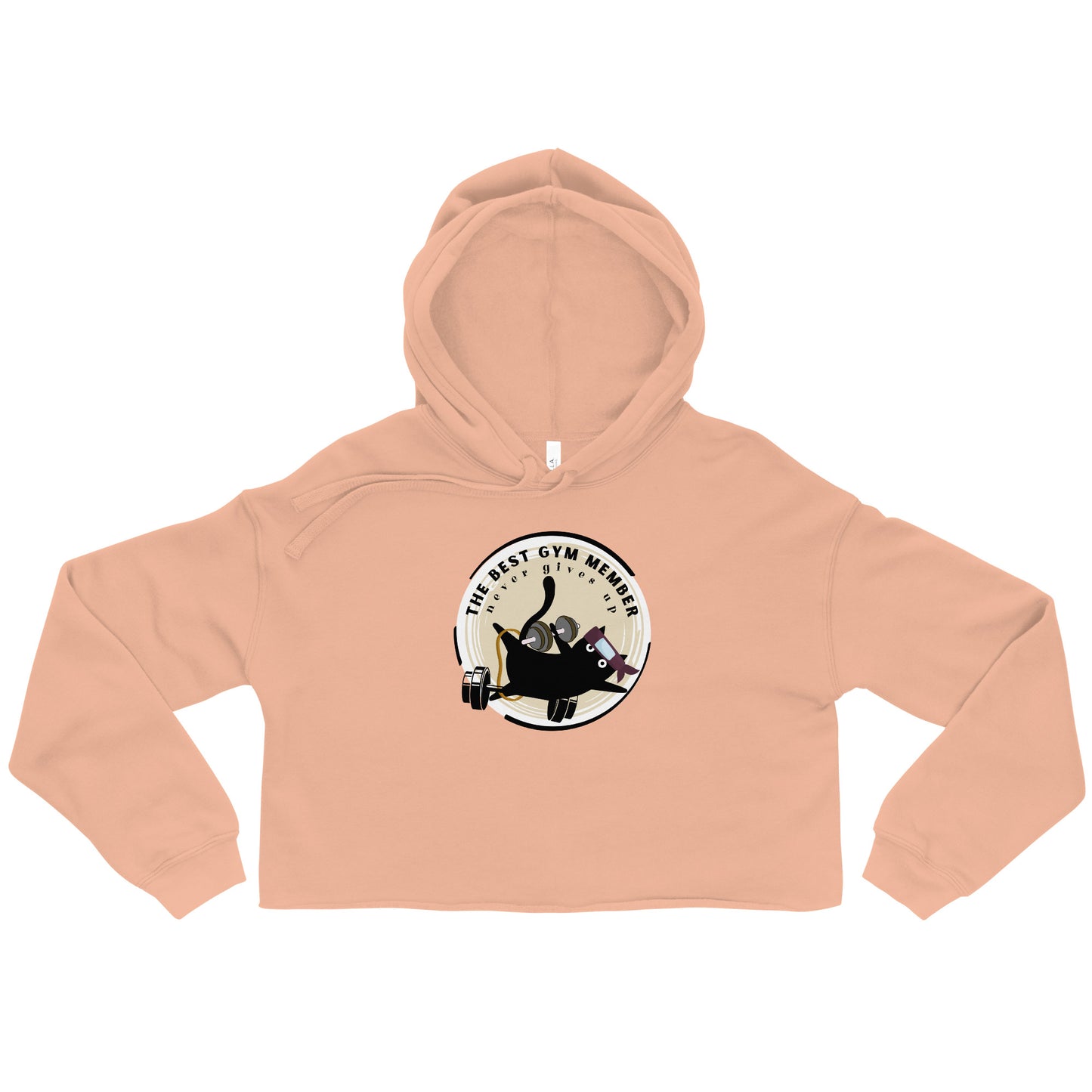 The best gym member - Crop Hoodie