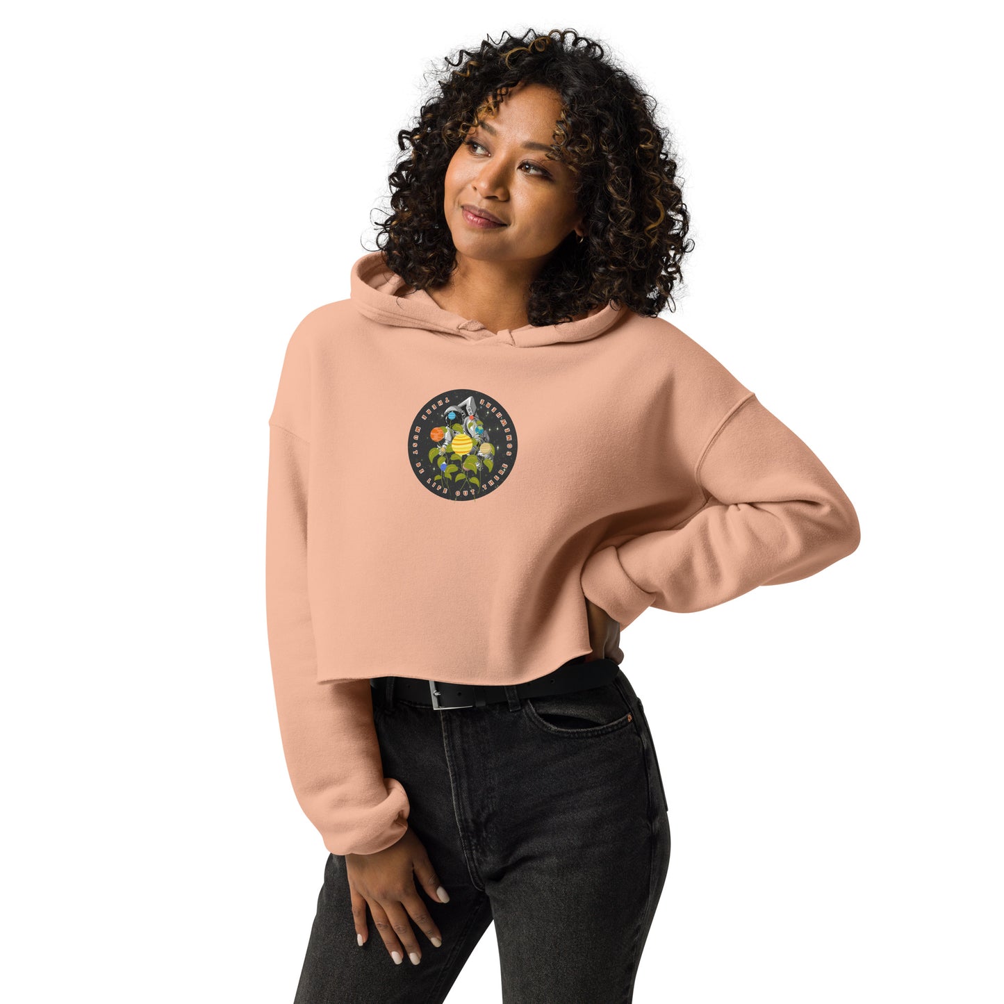 There must be life out there somewhere - Crop Hoodie