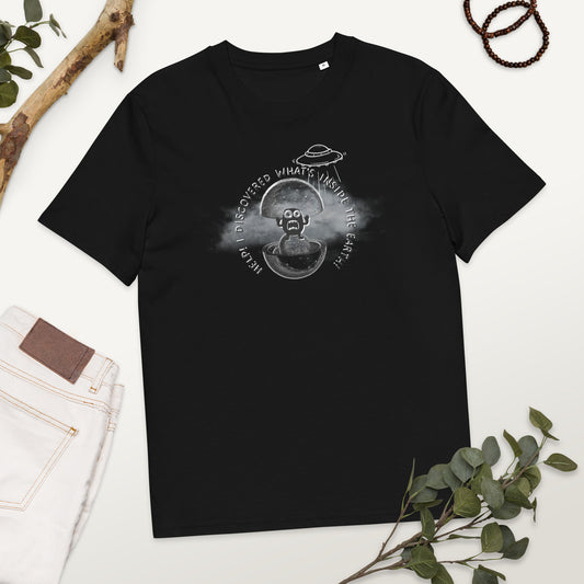 I discovered what's inside the Earth! - Unisex organic cotton t-shirt